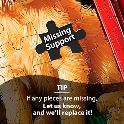 300 Piece Puzzle for Adults Dog Cat Flower Jigsaw Puzzle, Recycled Cardboar Jigsaw Puzzles 300 Pieces for Senior, Challenging Puzzles Family Birthday Party Toy Gift for Friends 20.5"x15" - style: Dog