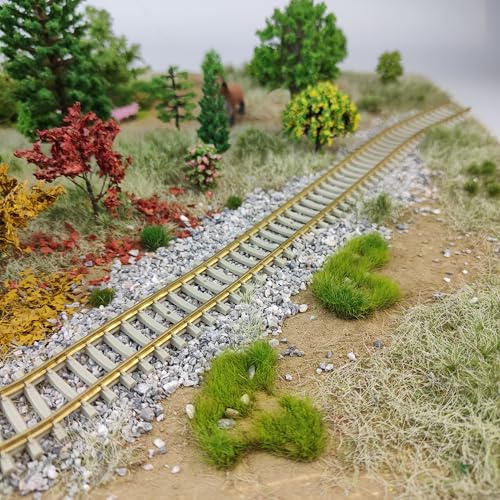 Static Grass Tufts Mat – 8 Peel-and-Play Pre-Cut Patches, Self-Adhesive Turf in Mixed Irregular Shapes for Diorama, Model Railway & Wargaming Terrain (1 Sheet) (Spring Green) - color: Spring Green