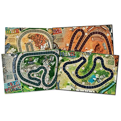 Asmodee HEAT: Pedal to the Metal Board Game - Intense Car Racing and Strategy Game, Fun Family Game for Kids and Adults, Ages 10+, 1-4 Players, 60 Minute Playtime
