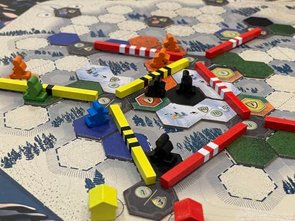 Alpenglow: The Ski Resort Board Game | Fun Strategy Game for Adults and Teens | 2-5 Players | Includes Apres Ski Expansion