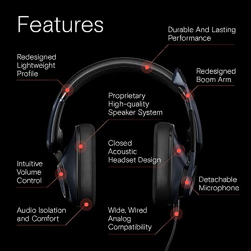 EPOS H6Pro Closed Acoustic Gaming Headset with Mic Lightweight OverEar Design Lift to Mute Compatible with Xbox, PS4, PS5 & PC Black, One-Size (Pack of 6) - color: Black, size: One-size (Pack of 6)