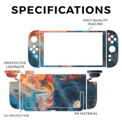 Glossy Glitter Gaming Skin Compatible with Nintendo Switch 2 Console Only - Out of Body - Premium 3M Vinyl Protective Wrap Decal Cover - Easy to Apply | Crafted in The USA by MightySkins - color: Out of Body, size: Switch 2 Console Skin Only, style: Gloss
