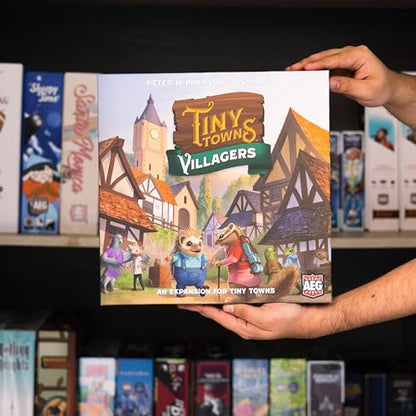 Tiny Towns: Villagers Expansion, Adds Villagers, New Buildings & Monuments | 1-6 Players, Ages 14+, 45 Mins, Anthropomorphic Animals
