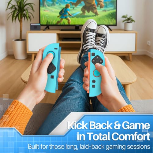 TNP JoyCon 2 Case Cover for Nintendo Switch 2 2025 - Soft Anti-Slip Silicone Protective Skin with Thumb Grip Caps Compatible with Nintendo Switch 2 Joy-Con 2 Controllers, 2 Pack (Light Blue) - color: Light Blue