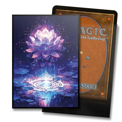 MTG Card Sleeves - Pixel Lotus - Ultra Clear Front & Matte Finish Back, 100 Count Standard Size Matte Art Sleeve for Magic The Gathering