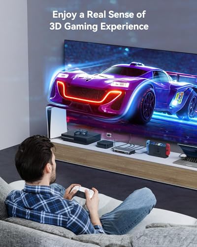 HDMI Switch 5 in 1 Out 4K@60Hz, GANA HDMI Splitter Switcher with Remote, Aluminum HDMI 2.0 Switch Box Hub for 3D, HDCP2.2, HDR, Compatible with Xbox, PS5/4/3,Fire Stick,Roku,Blu-Ray Player, Grey - color: Gray