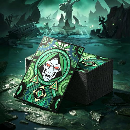 MTG Card Sleeves 100ct (Doctor), Clear Front & Matte Back, Smooth Shuffle, Art Card Sleeves Deck Protector