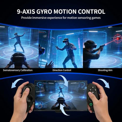 ASRVA Switch 2 Controller | Hall Effect Joystick, 9-Axis Gyro, Turbo, Dual Vibration, 4 Game Card Slots, 2 Replaceable D-pad Caps, Ergonomic Open-Top Replacement Wired Joypad for Nintendo Switch 2（Black） - color: Black