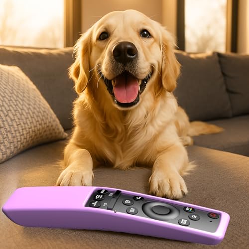 Remote Cover for Samsung Smart TV, Silicone Protective Case for BN59 Series Controller Skin Sleeve Purple - color: Light Purple