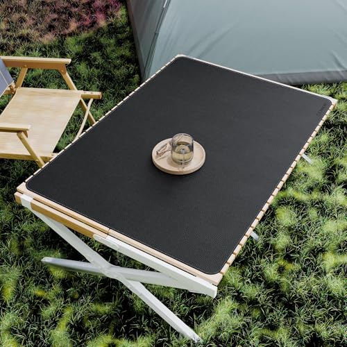CENNBIE 39.4" x 27.5" Leather Desk Mat,Computer Mouse Pad XXL (Black) | Premium Stitched Edges Resist Wear. Waterproof, Non-Slip & Easy To Clean. Protects Desk From Scratches. For Office & Home. - color: Black, size: 39.4" x 27.5"