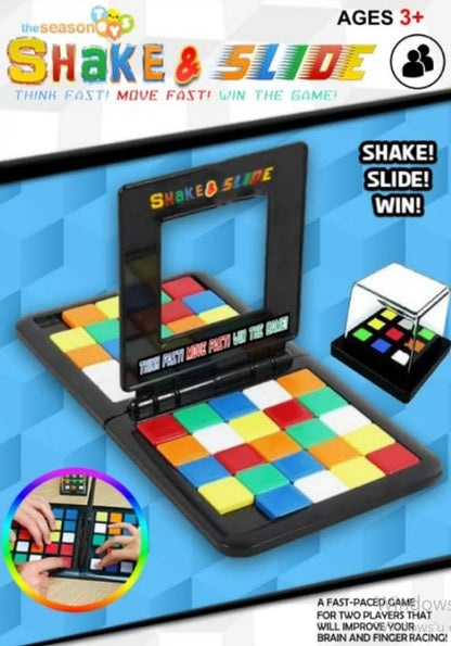 Shake & Slide Block Game Shape Matching Intelligence Board Game for Family Game Nights, Classic - color: Classic