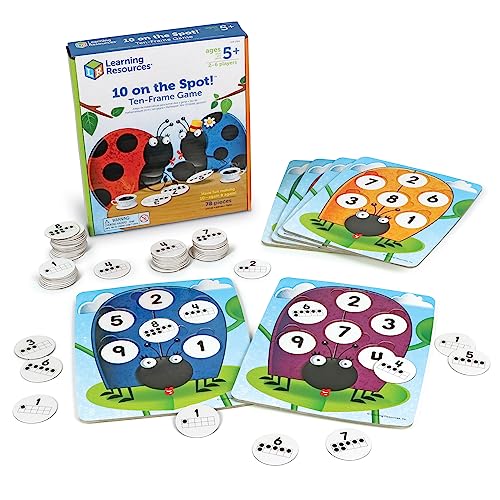 Learning Resources 10 on the Spot Ten Frame Game