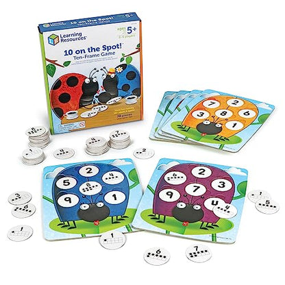 Learning Resources 10 on the Spot Ten Frame Game