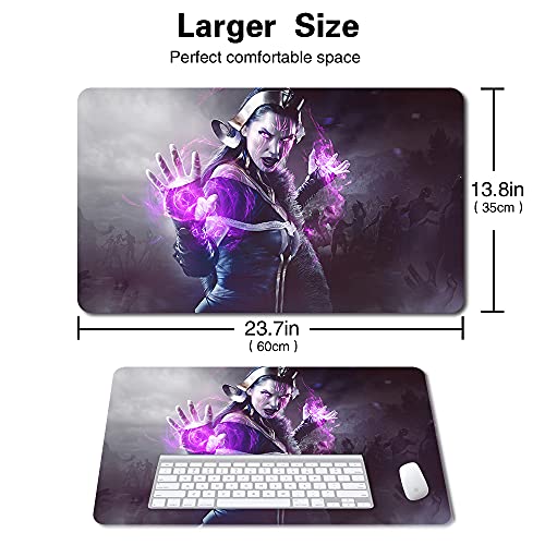 Board Game MTG Playmat Games Size 60X35 cm CCG Compatible for MTG CCG RPG Trading Card Game (Liliana) - color: Liliana