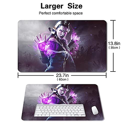 Board Game MTG Playmat Games Size 60X35 cm CCG Compatible for MTG CCG RPG Trading Card Game (Liliana) - color: Liliana