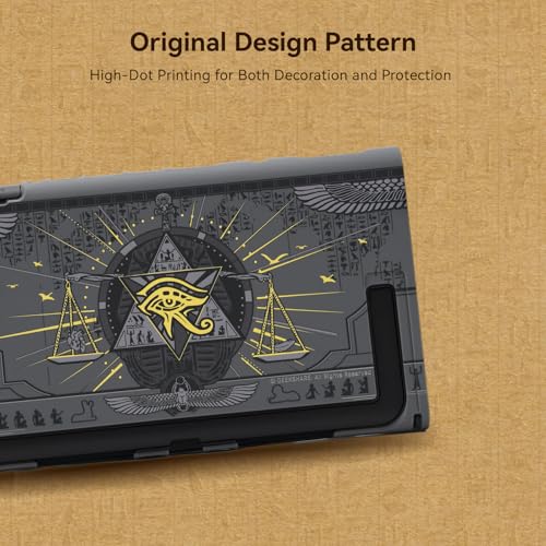 GeekShare Protective Case Compatible with Switch 2, Hard PC Slim Dockable Shell Cover Designed for Switch 2 Game Console and Joysticks Controllers - Mystic Kingdom - color: Mystic Kingdom