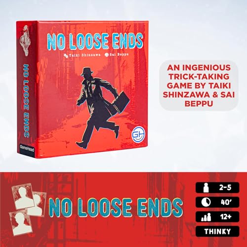 GameHead No Loose Ends, A Trick Taking Card Game of Risk, Reward & Robbery | 2-5 Players, Ages 12+, Plan Your Perfect Heist, 40 Minute Play Time