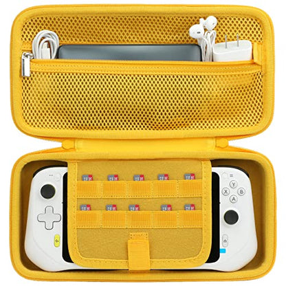 Aenllosi Hard Case for Logitech G Cloud Gaming Handheld, Yellow | Hard shell construction, Water-resistant design, Impact-resistant design, Protective case only - color: Yellow