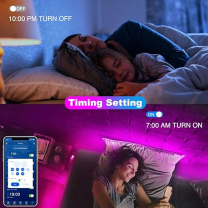 dalattin Led Lights for Bedroom 400ft, Smart Led Strip Lights with App Control Remote, RGB LED Light Strips, 24V Led Strip Lights for Room and Holiday Decoration(4 Rolls of 100ft) - size: 400FT