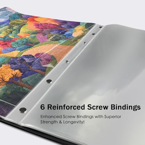 Nariolar Puzzle Storage Folder for 1000 Pieces | 24 Sheets/48 Puzzles, Large Capacity Portable Puzzle Album to Store Finished Puzzles - style: 1000pcs-bound Folder