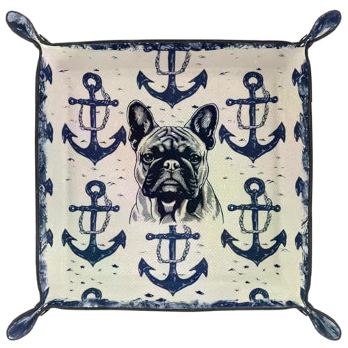 Bulldog Anchors Dice Tray Dice Rolling Tray Folding Dice Holder for Dice Games, Like RPG, DND and Other Table Games - color: Multi 12