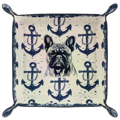Bulldog Anchors Dice Tray Dice Rolling Tray Folding Dice Holder for Dice Games, Like RPG, DND and Other Table Games - color: Multi 12