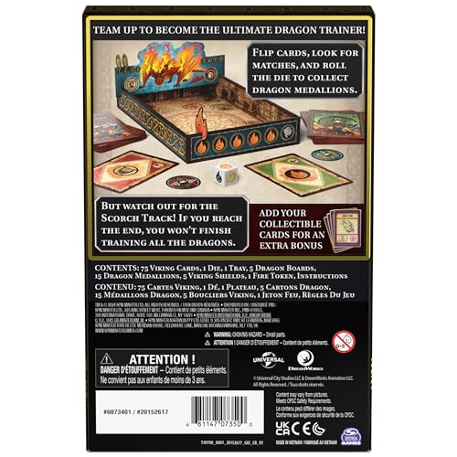 Spin Master Games How to Train Your Dragon Ultimate Card Game | Cooperative Dragon Training Adventure Game, Work Together to Train Dragons Like Toothless, For 2-5 Players, Ages 7 & Up