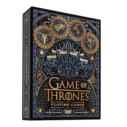 theory11 Game of Thrones Premium Playing Cards, Poker Size Standard Index | Black; Material: Cardstock; For ages Adult