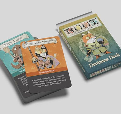 Magpie Games Root The Roleplaying Game: Denizens Deck, 55 NPC Cards - style: Denizens Deck
