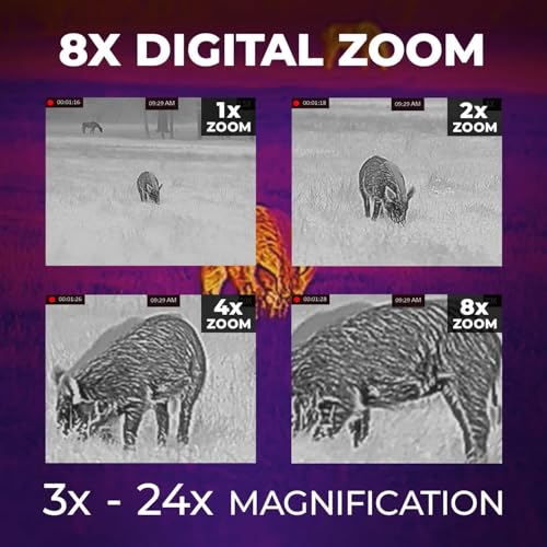 AGM Global Vision Rattler V2 Thermal Imaging Scope for Hunting, High Resolution with High Sensitivity Thermal Optics, Waterproof & Durable, Includes Thermal Targets & Cleaning Cloth - style: 35-384