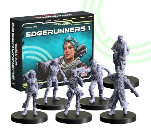Monster Fight Club Cyberpunk Red Combat Zone Miniatures Expansion: Edgerunners 1 Starter Gang - style: Edgerunners 1