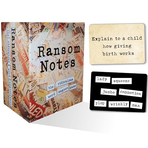 Ransom Notes - The Ridiculous Word Magnet Party Game, 3+ Players | Easy to Learn in 1 Minute for Hilarious Game Nights. - color: Ransom Notes