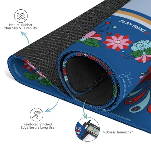 Mahjong Mat for Table with Carrying Bag & 3 Dice, Blue Peacock 31.5"x31.5" Square Rubber Mahjong Table Cover, Non-Slip & Noise Reduction Gaming Mat for Mah Jongg, Poker, Dominoes & Tile Games - color: Royal Blue