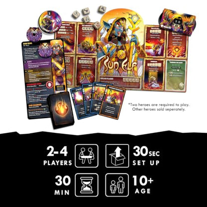 Dice Throne Box Game - Strategic Dice & Card Battler (Sun Elf) - style: Sun Elf