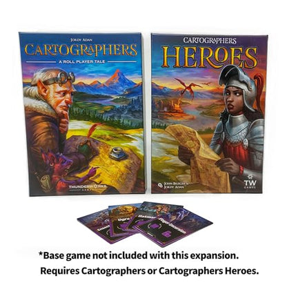 Cartographers: Ambush Mini-Expansion | 4 New Ambush Monster Cards for Cartographers Heroes Board Game | Fantasy Map Drawing Family Strategy Game by Thunderworks Games