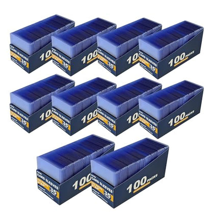 1000 Hard Card Sleeves Card Toploaders for Protection for Baseball Football Premium Top Loaders for Cards, Ensuring Safety (1000 Hard Sleeves) - size: 1000 Hard Sleeves