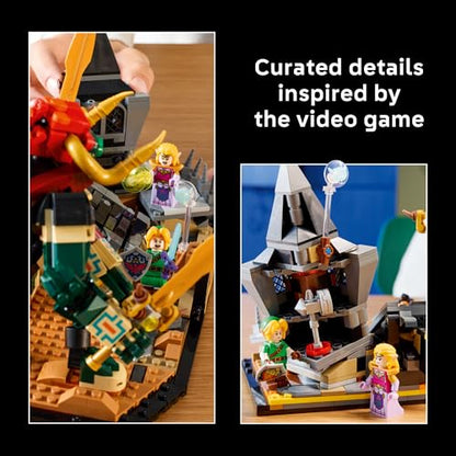 LEGO The Legend of Zelda: Ocarina of Time – The Final Battle - Building Set for Adults, Ages 18+ - Nintendo Collectible with Link & Zelda Minifigures - Bedroom or Game Room Decor - 77093