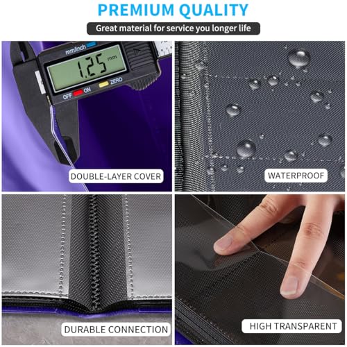 Card Binder, Upgraded 9 Pockets Trading Card Collection Binder for Cards, 360 Card Book Holder Album for Yugioh, MTG, TCG, Magic, Sports Cards - Purple - color: Purple