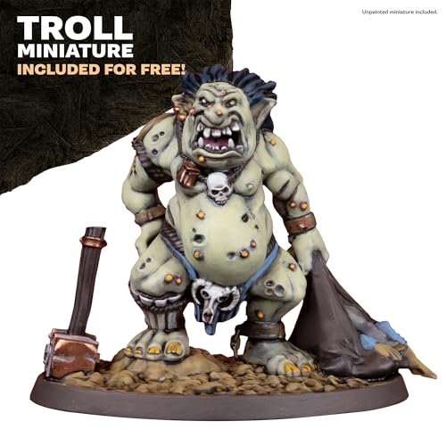 The Army Painter, GameMaster: Wandering Monsters Role-playing Paint Set, 15x18 ml Fanatic Acrylic Paints, incl. Metallics, Wash, Primer, 1 Brush & 1 Free Miniature - For Warhammer & Dnd | Warpaints Fanatic Acrylic Paints, incl. Metallics, Wash, Primer, 1