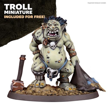 The Army Painter, GameMaster: Wandering Monsters Role-playing Paint Set, 15x18 ml Fanatic Acrylic Paints, incl. Metallics, Wash, Primer, 1 Brush & 1 Free Miniature - For Warhammer & Dnd | Warpaints Fanatic Acrylic Paints, incl. Metallics, Wash, Primer, 1