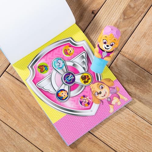 Melissa & Doug Sticker Wow! PAW Patrol Skye Stamper Toy and Activity Pad | 300 Surprise Stickers, PAW Patrol Skye Stamper, 24-Page Pad, Mess-Free Travel Toys, Arts & Crafts, Preschool Toys, Ages 3+ - size: 10.0 x 6.0 x 1.85