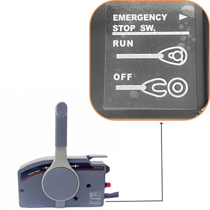 Outboard Machine Remote Control Box Assembly 703-48230-14 Suitable for Yamaha 703 Outer Side Mounted 7PIN Without Fine Adjustment Switch Push to Open