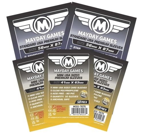 Mayday Games Luthier Compatible Premium Card Sleeve Bundle - size: Premium, style: Luthier