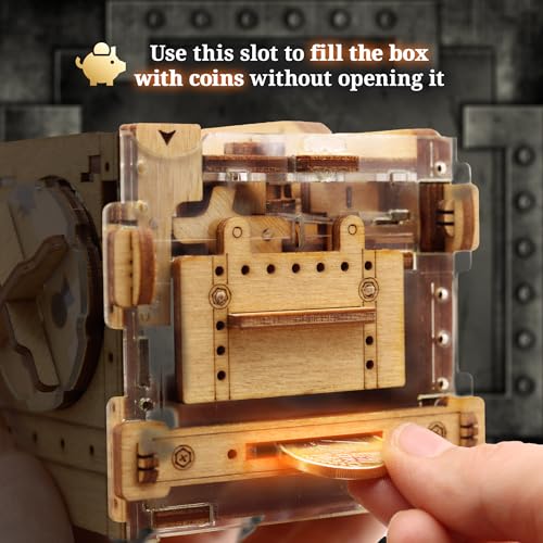 iDventure aMAZEing Safe, Money Puzzle Box for Adults, Box for Cash Gift | Mini Safe Brain Teaser, Money puzzle box for cash gift, Birthday Gift, Hidden Compartment, 3D Puzzle for Adults, Piggy Bank