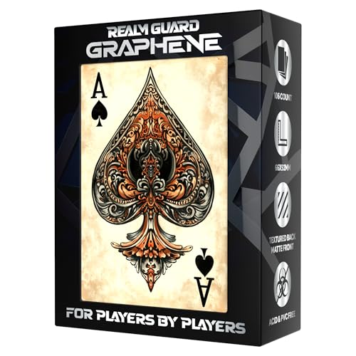 Graphene -100ct Textured Matte TCG/MTG Art Sleeves (Ace of Spades) - style: Graphene