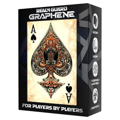 Graphene -100ct Textured Matte TCG/MTG Art Sleeves (Ace of Spades) - style: Graphene
