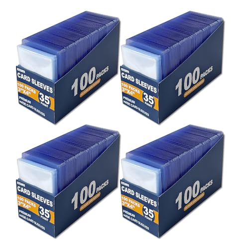800 Top Loaders for Cards for Baseball, Football, MTG Cards, Ultra-Clear Protectors for Trading Collectibles (400 Hard Sleeves+400 Soft Sleeves) - size: 400 Hard Sleeves+400 Soft Sleeves