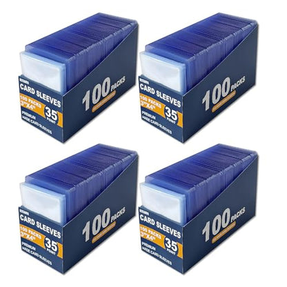 800 Top Loaders for Cards for Baseball, Football, MTG Cards, Ultra-Clear Protectors for Trading Collectibles (400 Hard Sleeves+400 Soft Sleeves) - size: 400 Hard Sleeves+400 Soft Sleeves