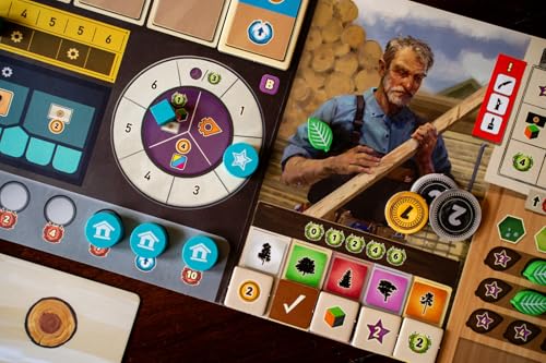 Capstone Games Forestry Strategy Board Game for 1-4 Players Ages 14+ | 1-4 Players, 90 Min Playtime, 14+ Age, Strategy & Resource Management, Eco-friendly Forest Management
