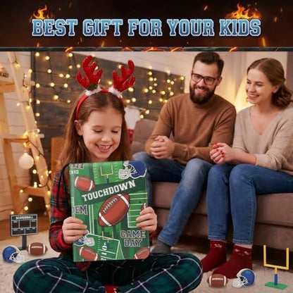 Trading Card Binder 9 Pocket, TouchDown Football Card Binder Holds 900 Cards with 50 Removable Sleeves, Waterproof PU Leather with Zipper Card Collector Album Book Compatible with TCG Cards - color: TouchDown Football